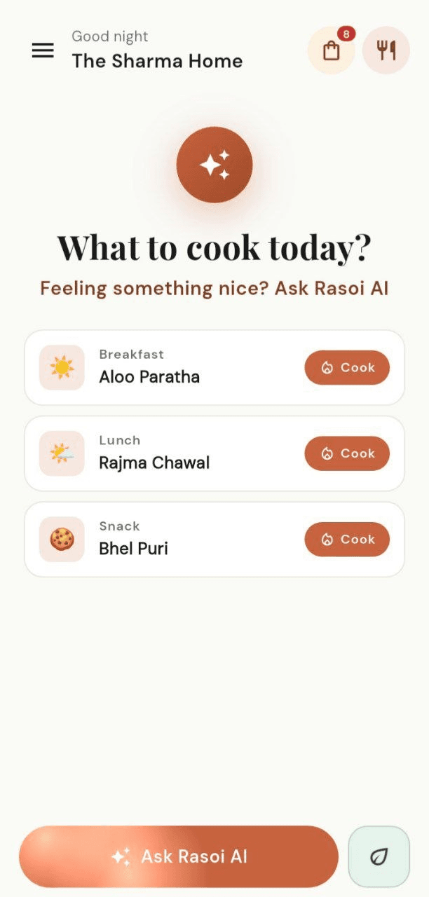Rasoi AI — Ask Rasoi AI
